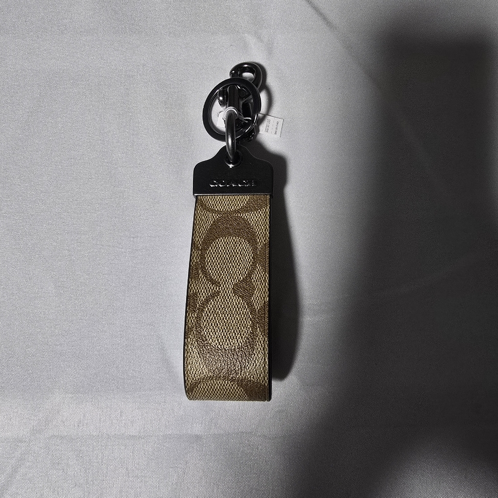 Coach Loop Key Fob In Signature Canvas New - Picture 4 of 4
